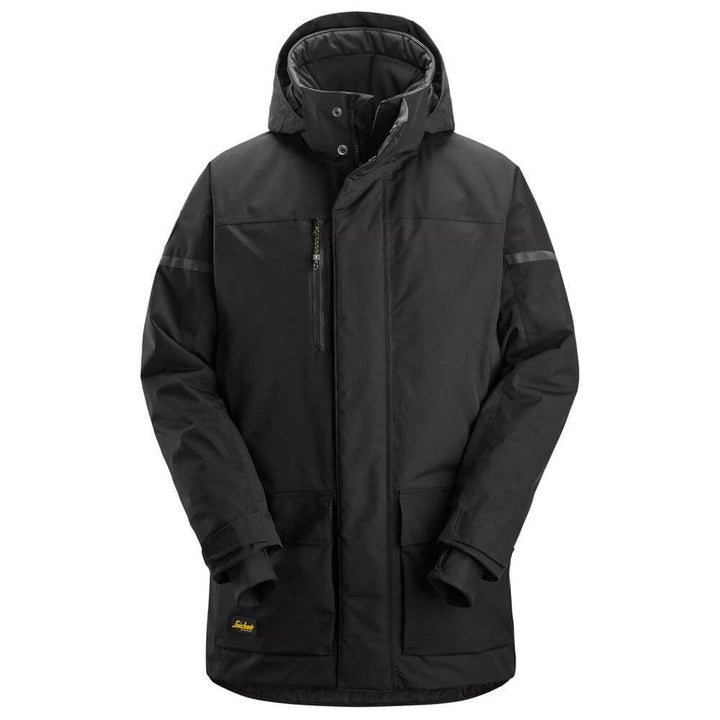 Snickers 1801 AllroundWork Waterproof Insulated Parka Black Black Main #colour_black-black