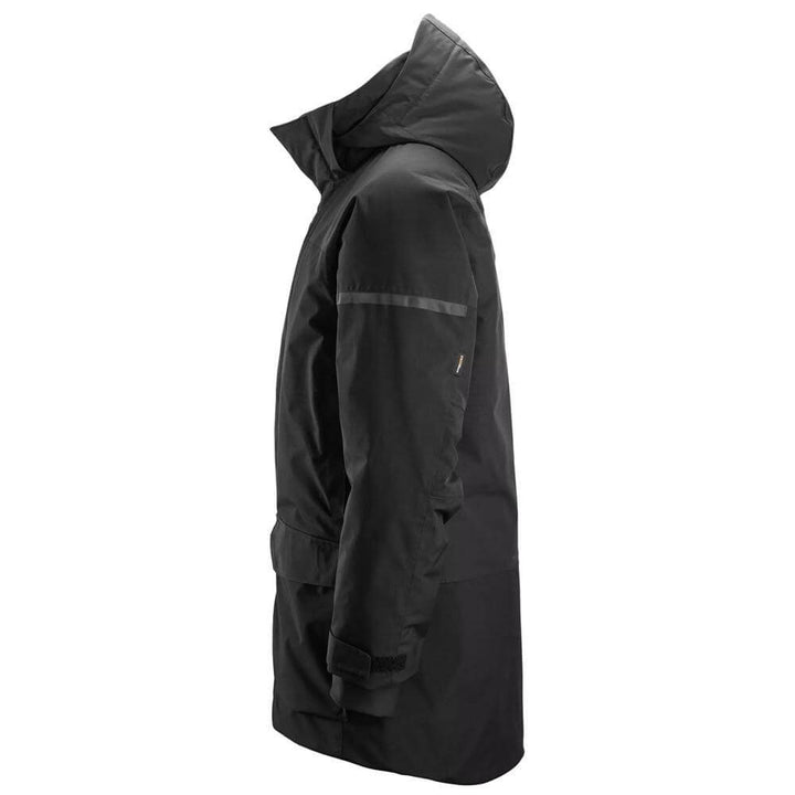 Snickers 1801 AllroundWork Waterproof Insulated Parka Black Black left #colour_black-black