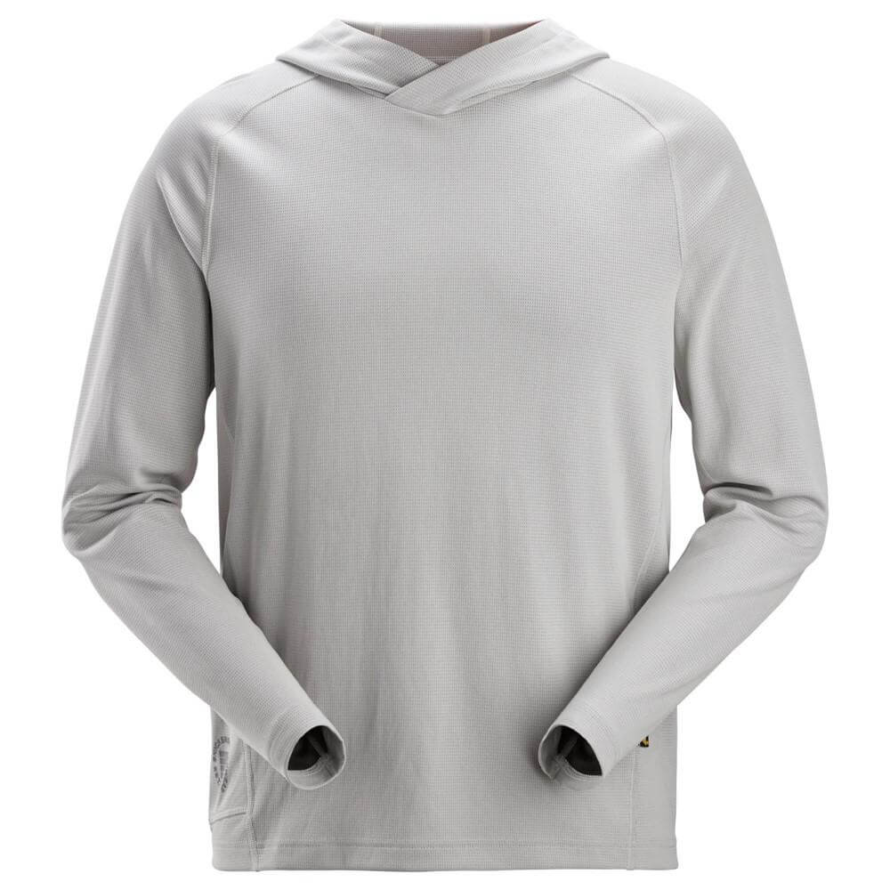 Snickers 2456 Stay Fresh Hoodie Ice Grey Main #colour_ice-grey