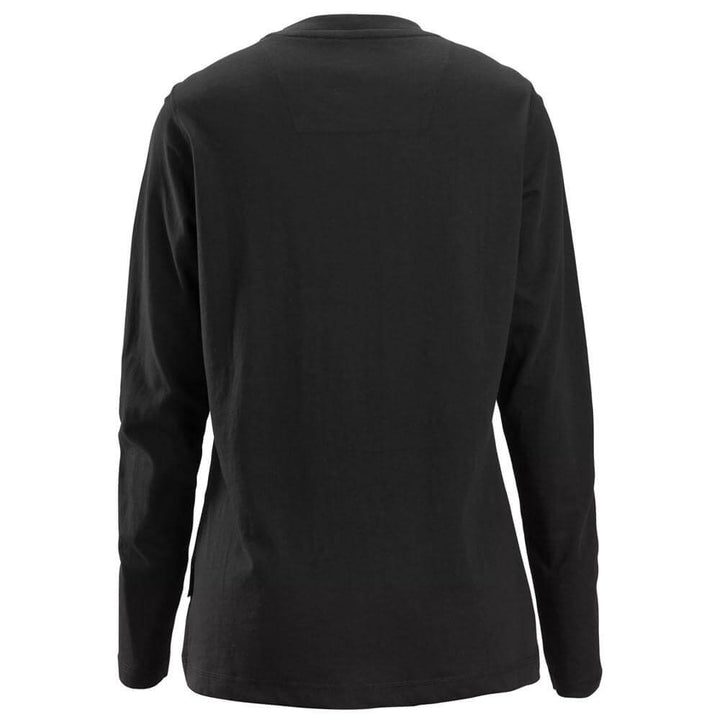 Snickers 2497 Womens Long Sleeve T Shirt Black back #colour_black