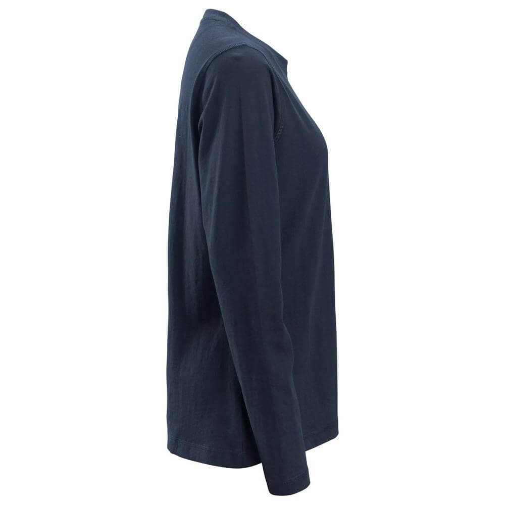 Snickers 2497 Womens Long Sleeve T Shirt Navy right #colour_navy