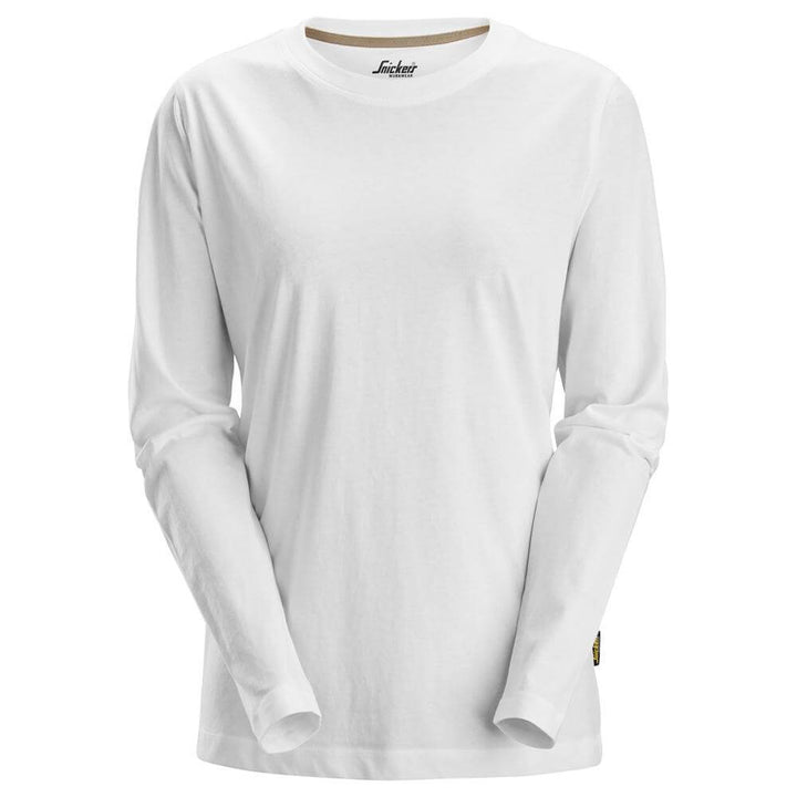 Snickers 2497 Womens Long Sleeve T Shirt White Main #colour_white