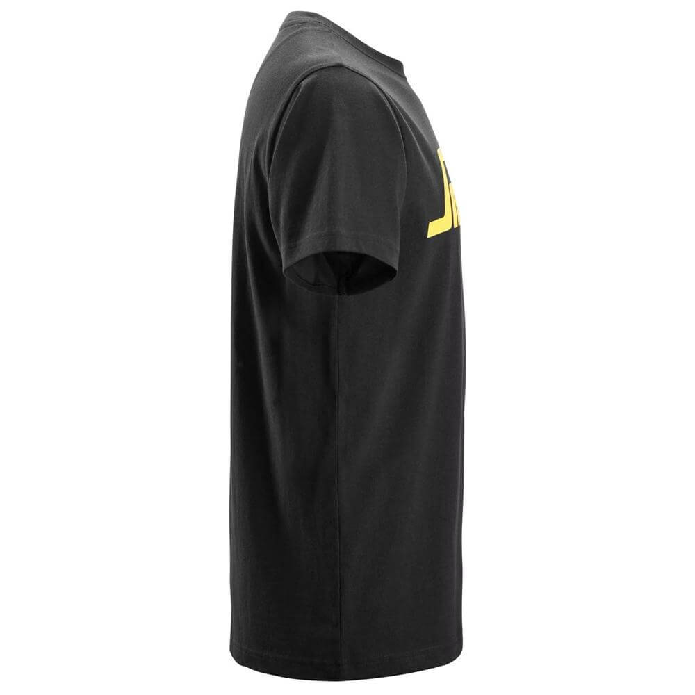 Snickers 2586 Classic Logo T Shirt Black right #colour_black