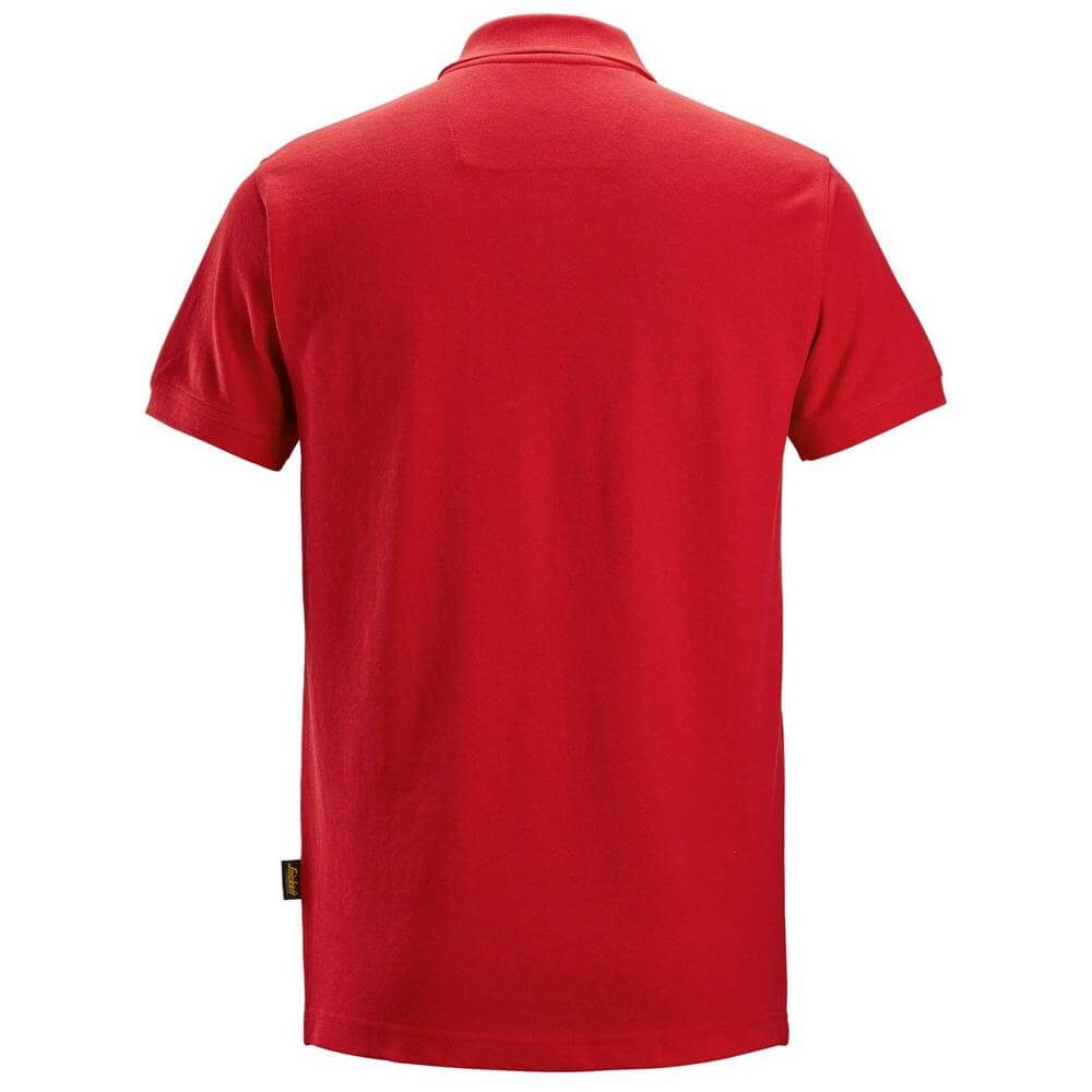 Snickers 2718 Classic Polo Shirt Chili Red back #colour_chili-red