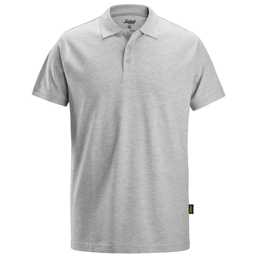 Snickers 2718 Classic Polo Shirt Grey Melange Main #colour_grey-melange