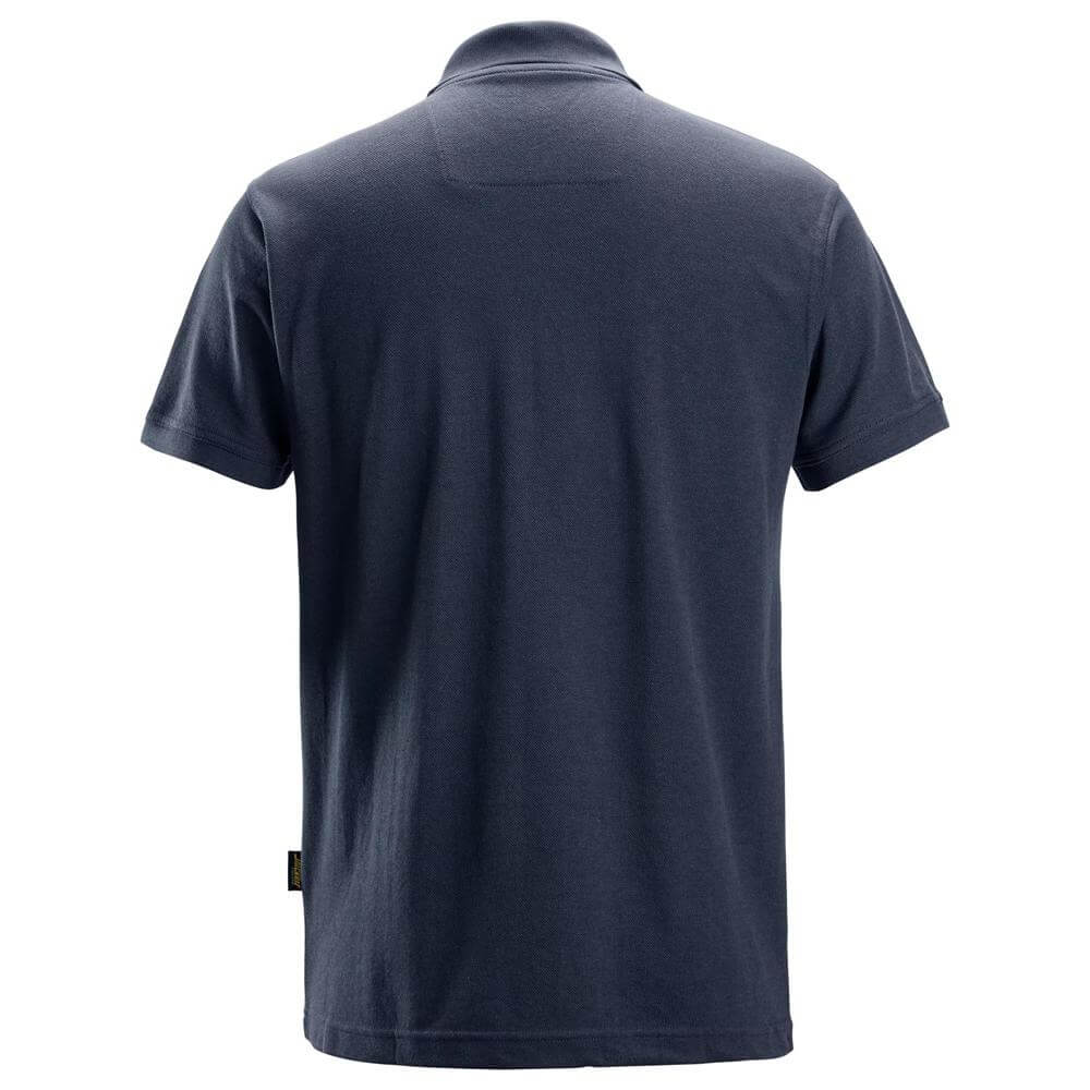 Snickers 2718 Classic Polo Shirt Navy back #colour_navy