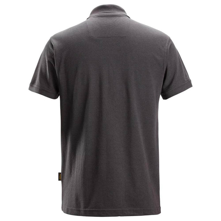 Snickers 2718 Classic Polo Shirt Steel Grey back #colour_steel-grey