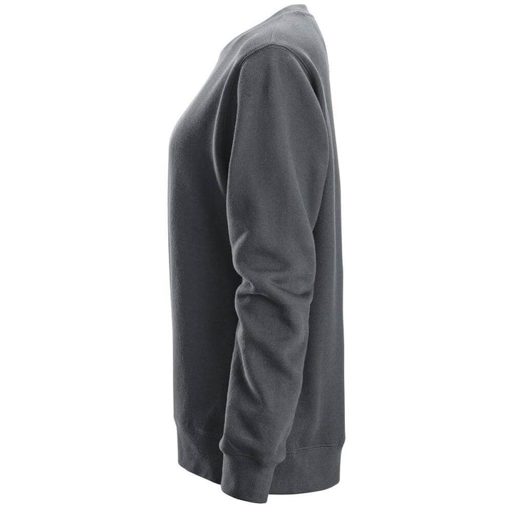 Snickers 2827 Womens Sweatshirt Steel Grey left #colour_steel-grey