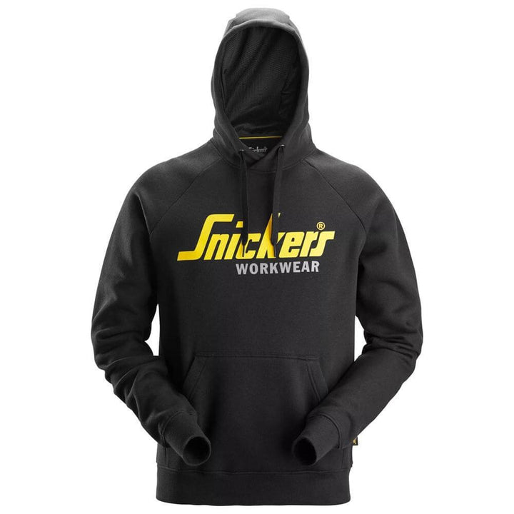 Snickers 2899 Classic Logo Hoodie Black Main #colour_black