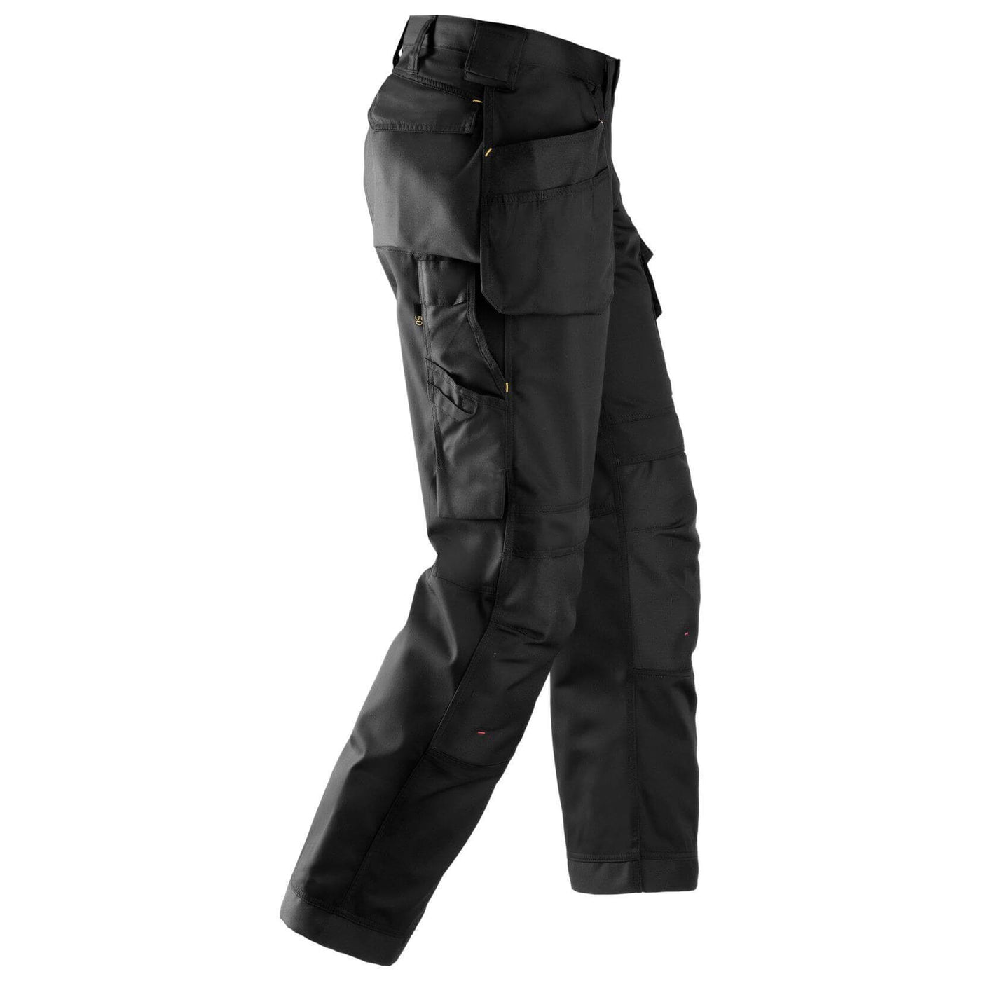 Snickers 3211 Craftsmen Loose Fit Holster Pocket Trousers CoolTwill Black Black right #colour_black-black