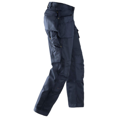 Snickers 3211 Craftsmen Loose Fit Holster Pocket Trousers CoolTwill Navy Navy right #colour_navy-navy