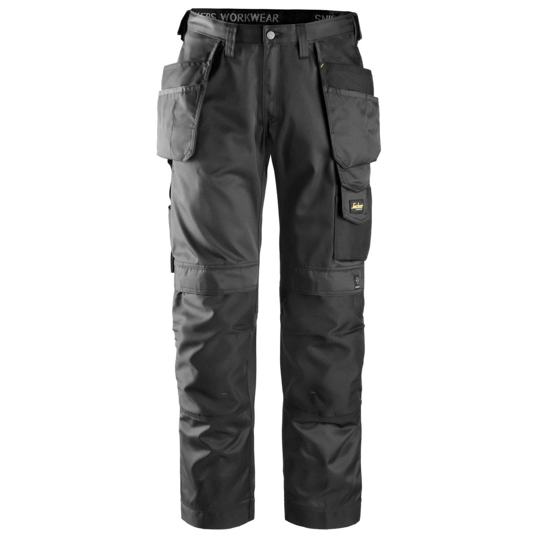 Snickers 3212 Craftsmen Loose Fit Holster Pocket Trousers DuraTwill Black Black Main #colour_black-black