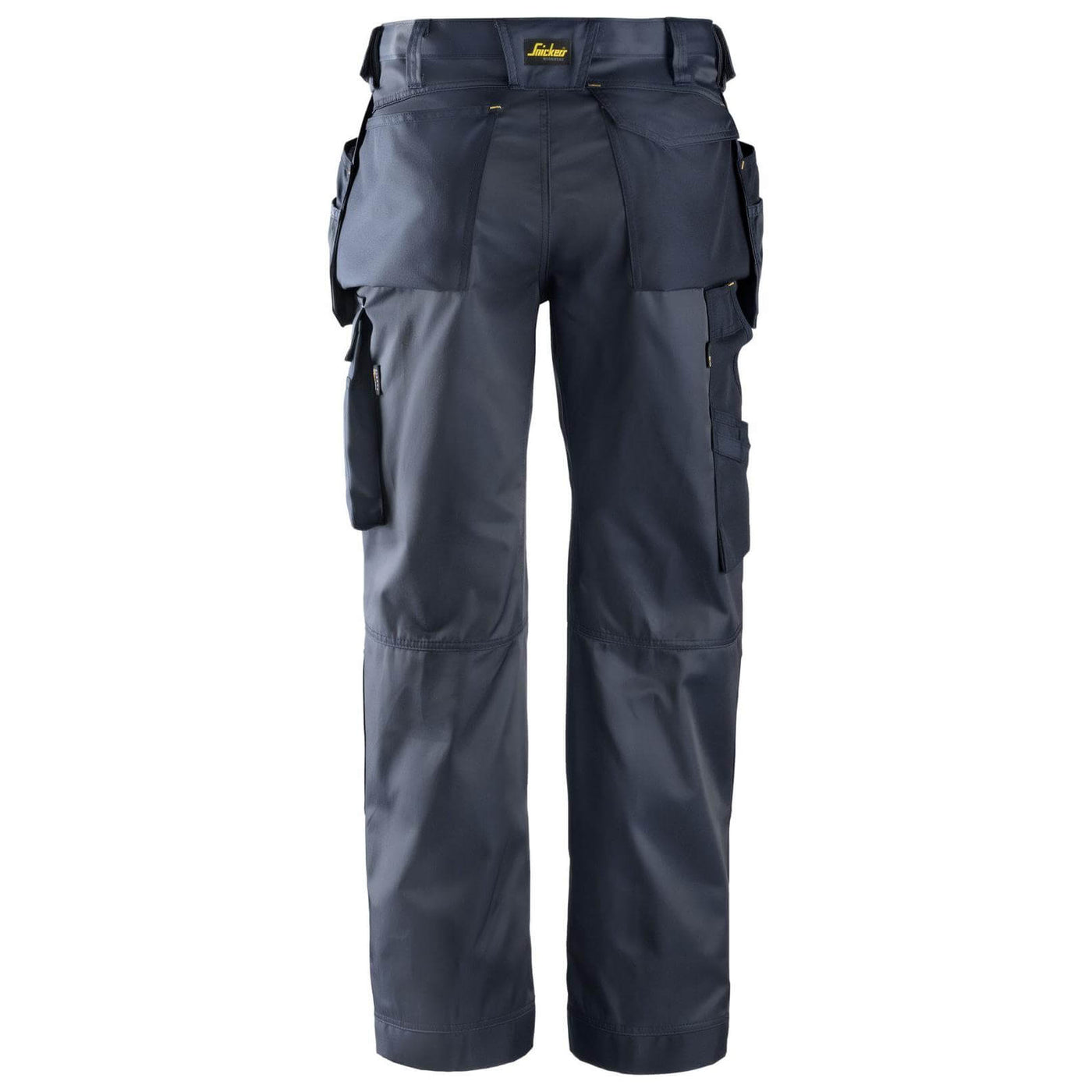 Snickers 3212 Craftsmen Loose Fit Holster Pocket Trousers DuraTwill Navy Navy back #colour_navy-navy