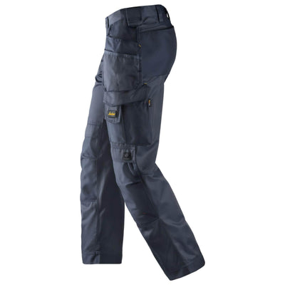 Snickers 3212 Craftsmen Loose Fit Holster Pocket Trousers DuraTwill Navy Navy left #colour_navy-navy