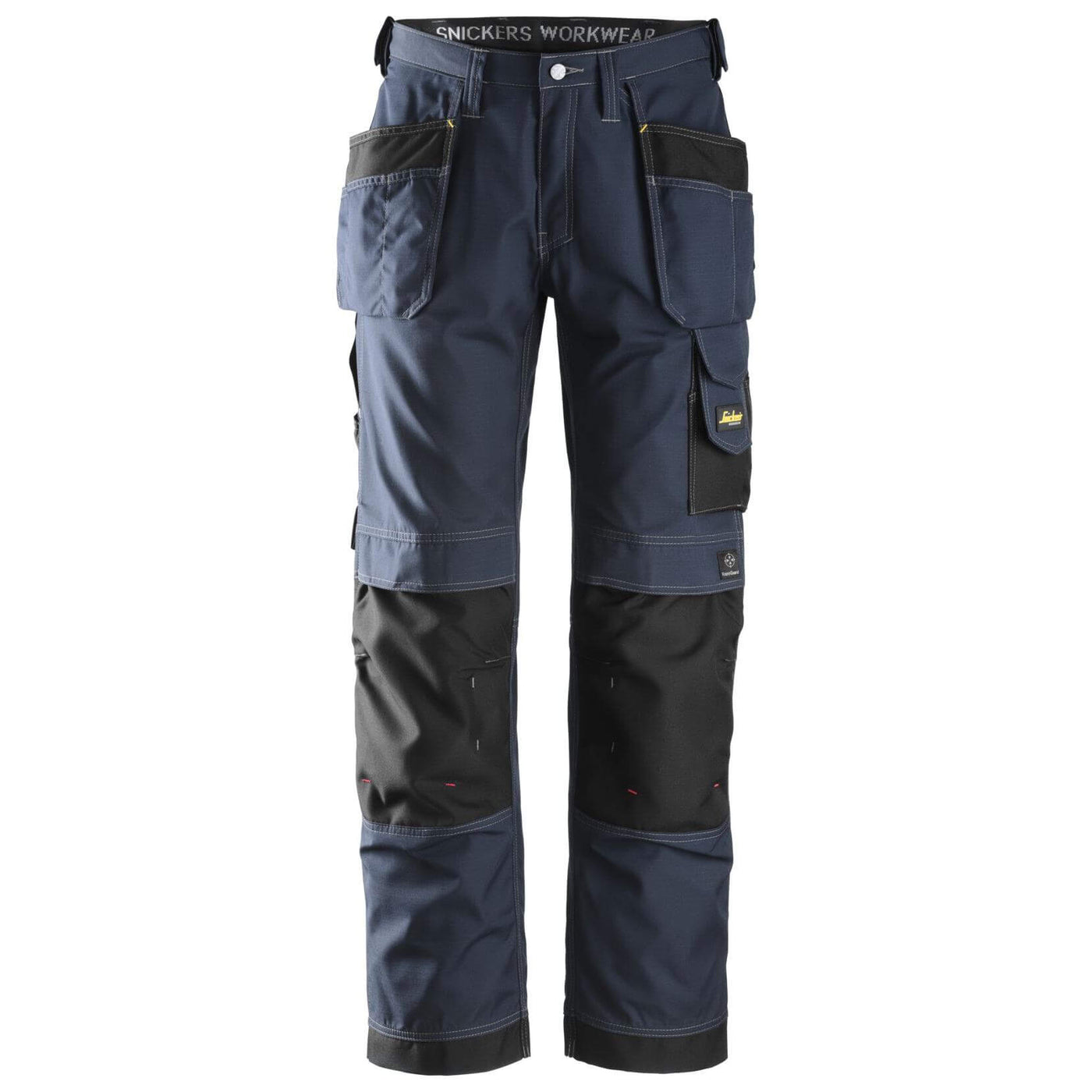 Snickers 3213 Craftsmen Loose Fit Holster Pocket Trousers Rip Stop Navy Black Main #colour_navy-black