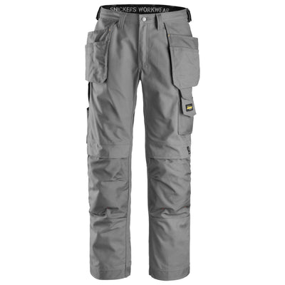 Snickers 3214 Craftsmen Loose Fit Holster Pocket Trousers Canvas+ Grey Grey Main #colour_grey-grey