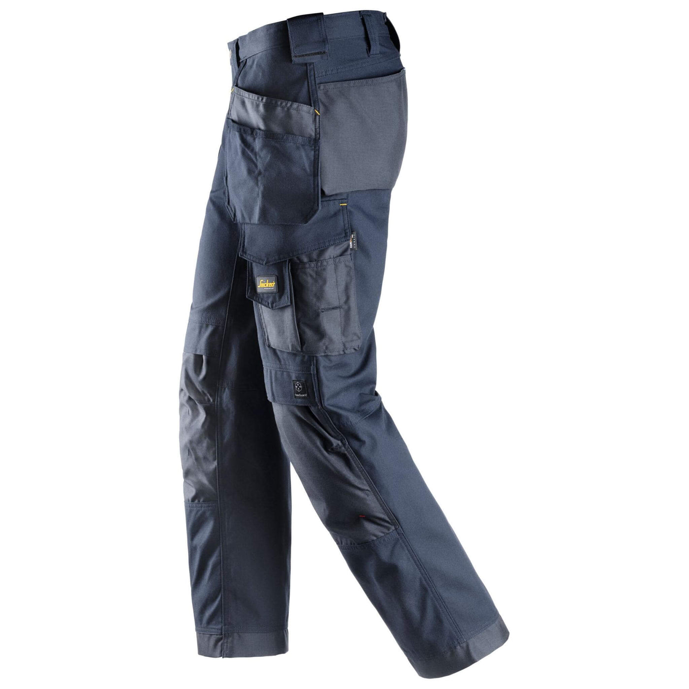 Snickers 3214 Craftsmen Loose Fit Holster Pocket Trousers Canvas+ Navy Navy left #colour_navy-navy