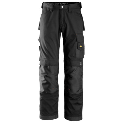 Snickers 3311 Craftsmen Loose Fit Trousers CoolTwill Black Black 2960108 #colour_black-black