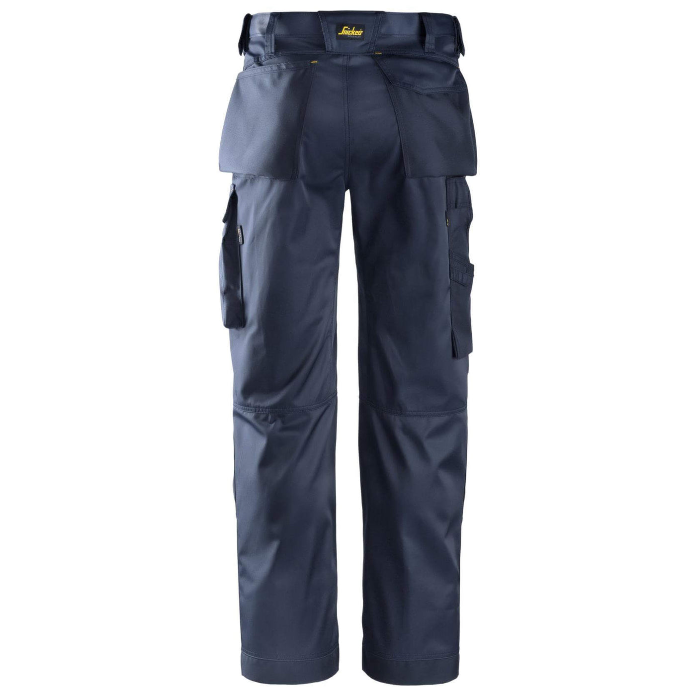 Snickers 3312 Craftsmen Loose Fit Trousers DuraTwill Navy Navy back #colour_navy-navy