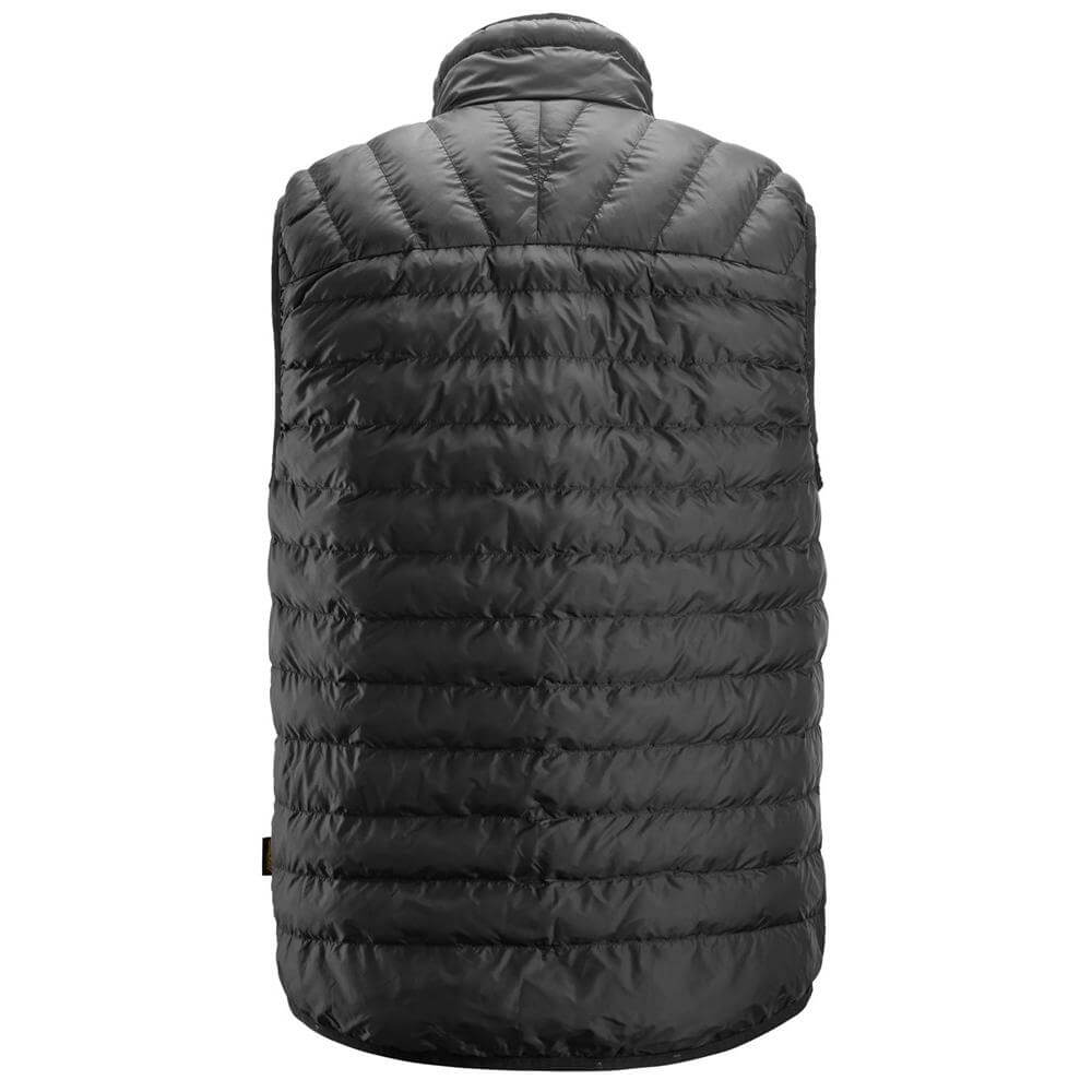 Snickers 4502 AllroundWork Packable Liner Vest Black back #colour_black