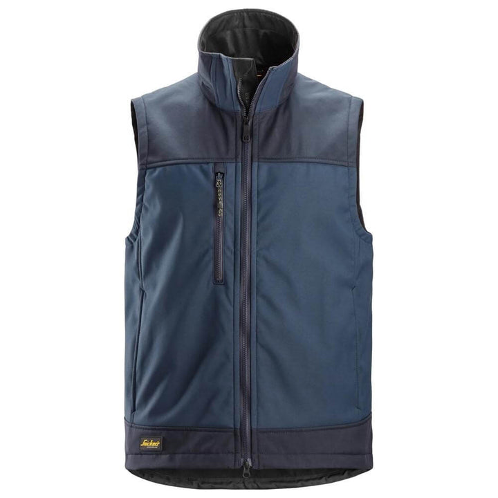 Snickers 4506 AllroundWork Softshell Stretch Vest Navy Dark Navy Main #colour_navy-dark-navy