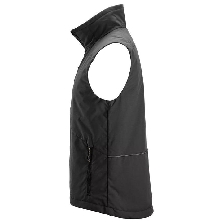 Snickers 4558 AllroundWork Winter Vest Black left #colour_black