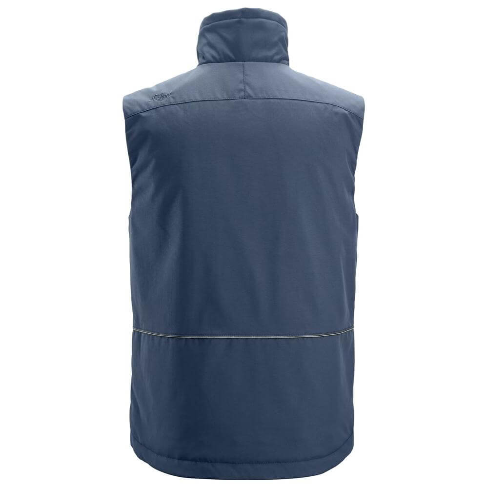 Snickers 4558 AllroundWork Winter Vest Navy back #colour_navy