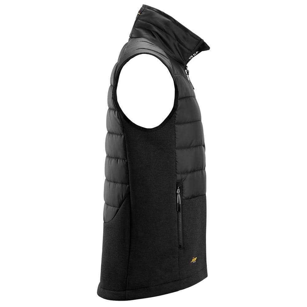 Snickers 4902 FlexiWork Hybrid Vest Black Black right #colour_black-black