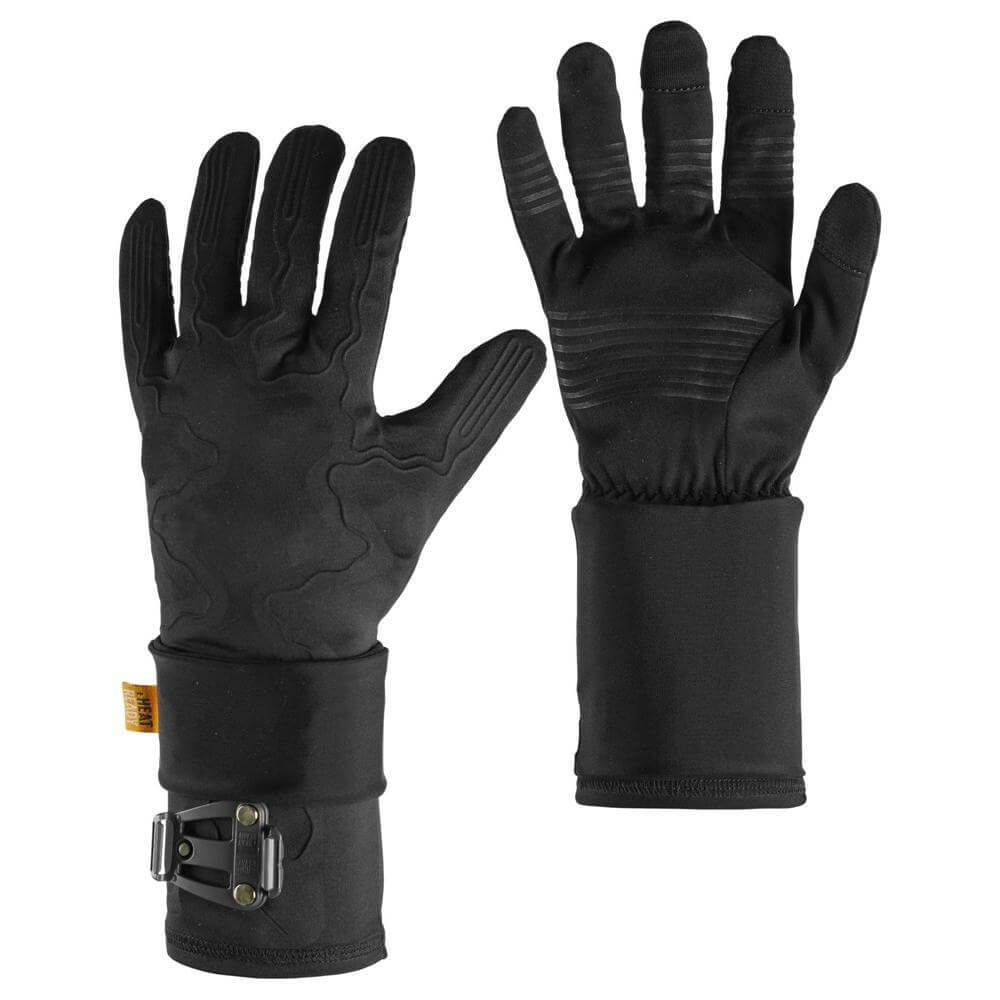 Snickers 5901 Q Heat Liner Gloves Black Black Main #colour_black-black