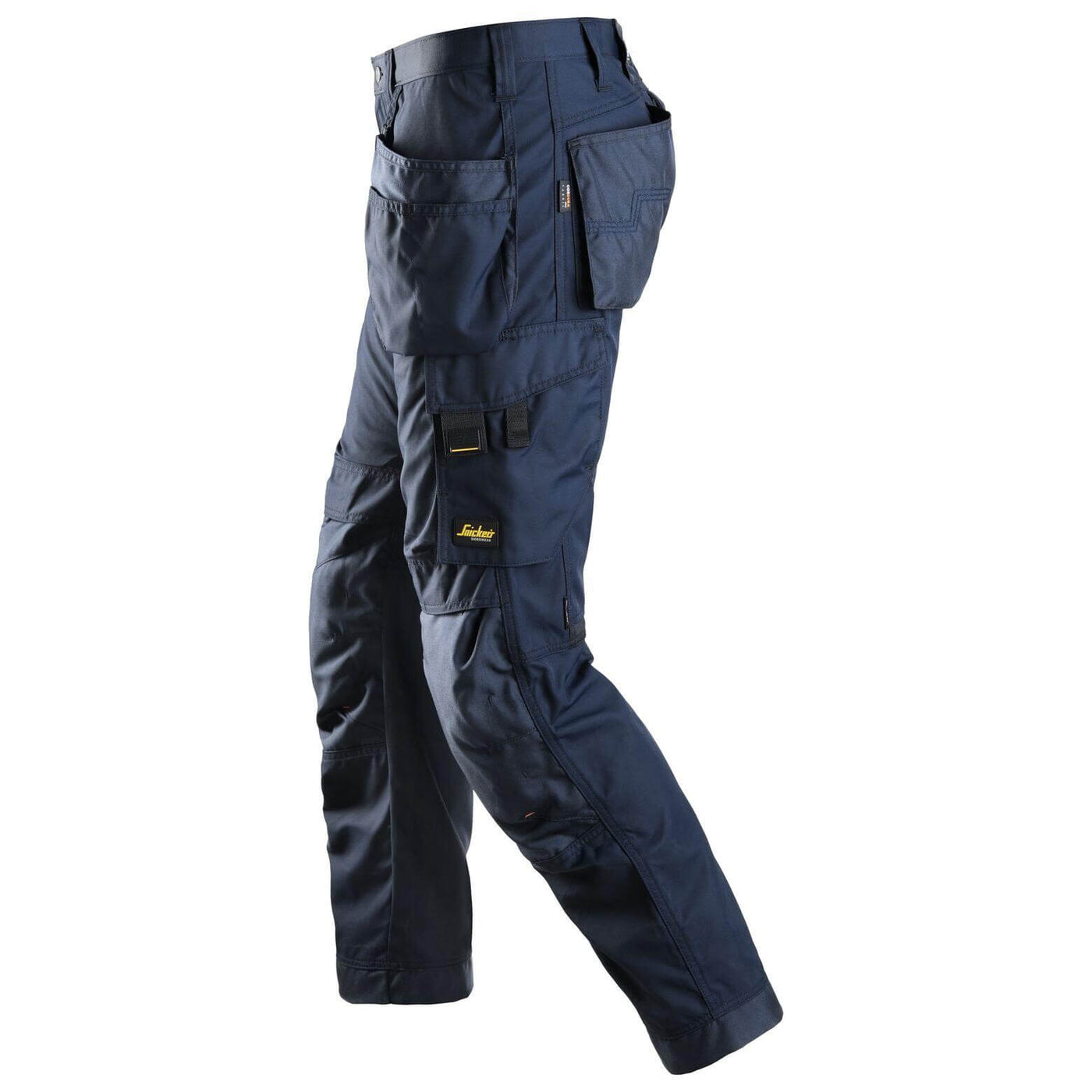 Snickers 6201 AllroundWork Work Trousers Holster Pockets Navy Navy left #colour_navy-navy