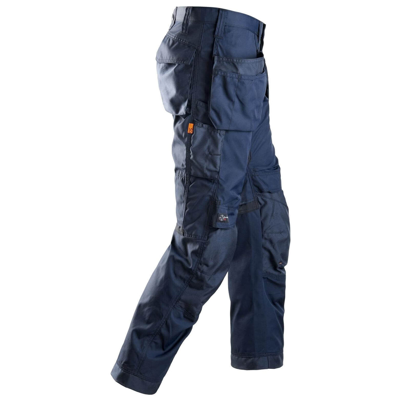 Snickers 6201 AllroundWork Work Trousers Holster Pockets Navy Navy right #colour_navy-navy