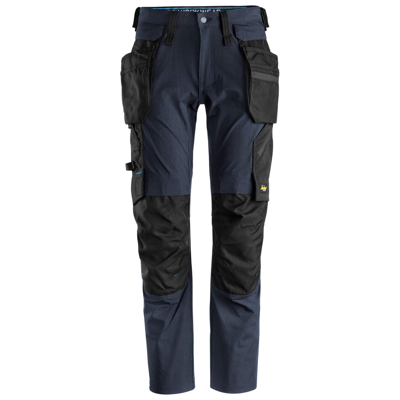 Snickers 6208 LiteWork Lightweight Slim Fit Trousers with Detachable Holster Pockets Navy Black Main #colour_navy-black
