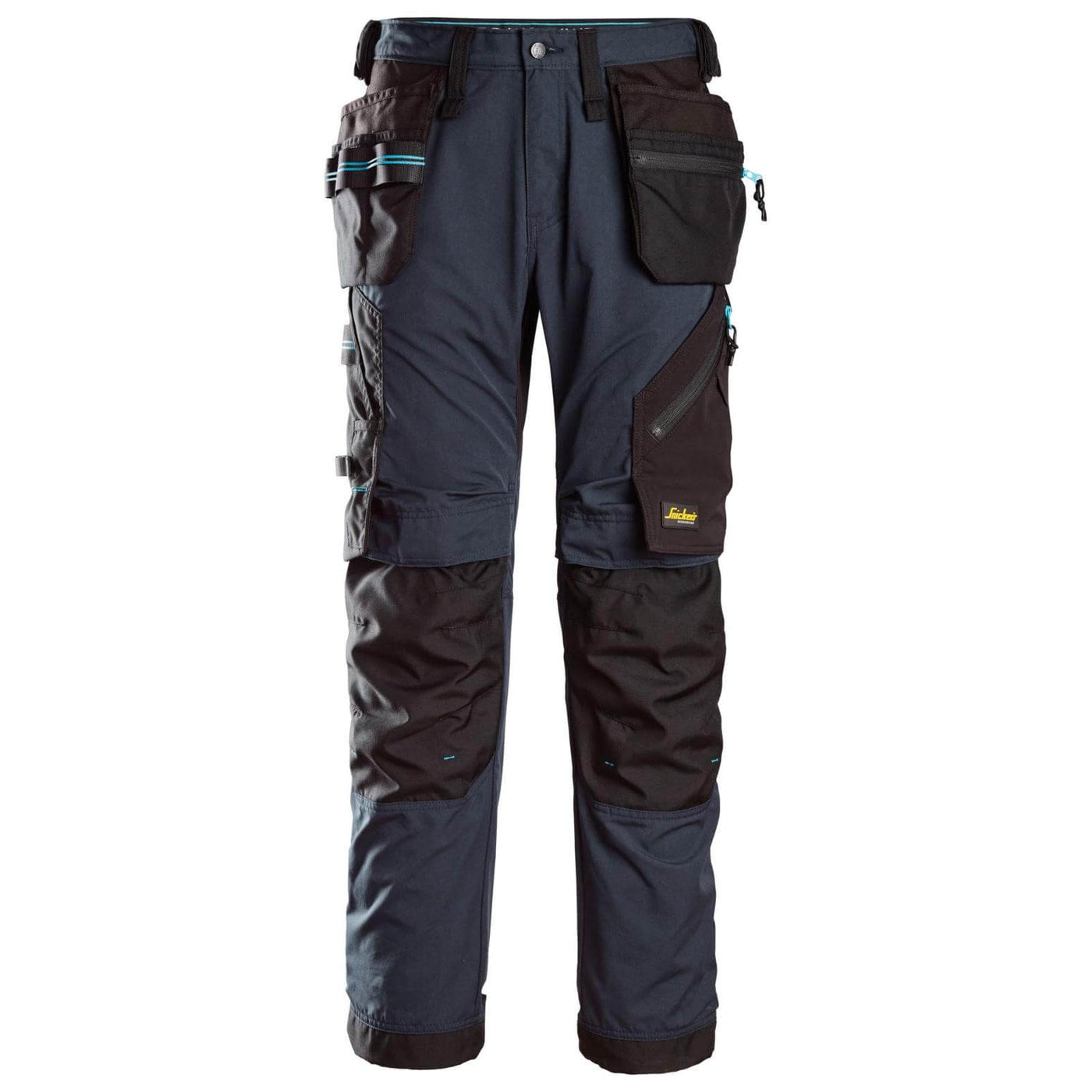 Snickers 6210 LiteWork Lightweight 37.5 Work Trousers Holster Pockets Navy Black Main #colour_navy-black