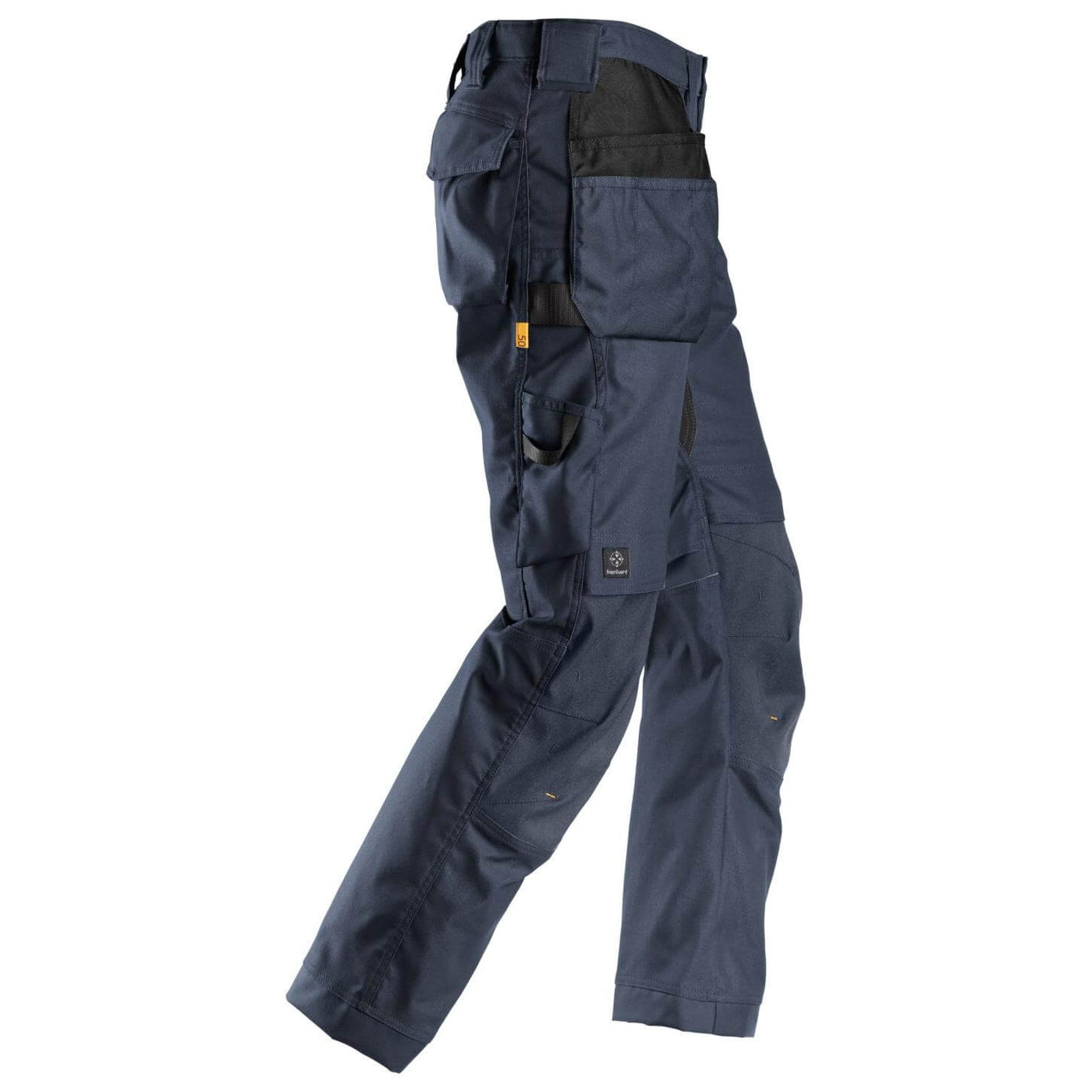 Snickers 6224 AllroundWork Canvas+ Stretch Work Trousers with Holster Pockets Navy Navy right #colour_navy-navy