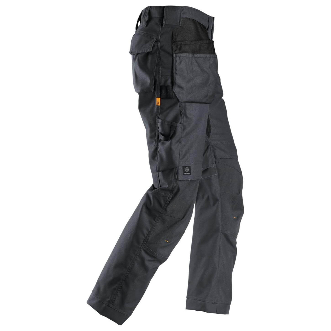 Snickers 6224 AllroundWork Canvas+ Stretch Work Trousers with Holster Pockets Steel Grey Steel Grey right #colour_steel-grey-steel-grey