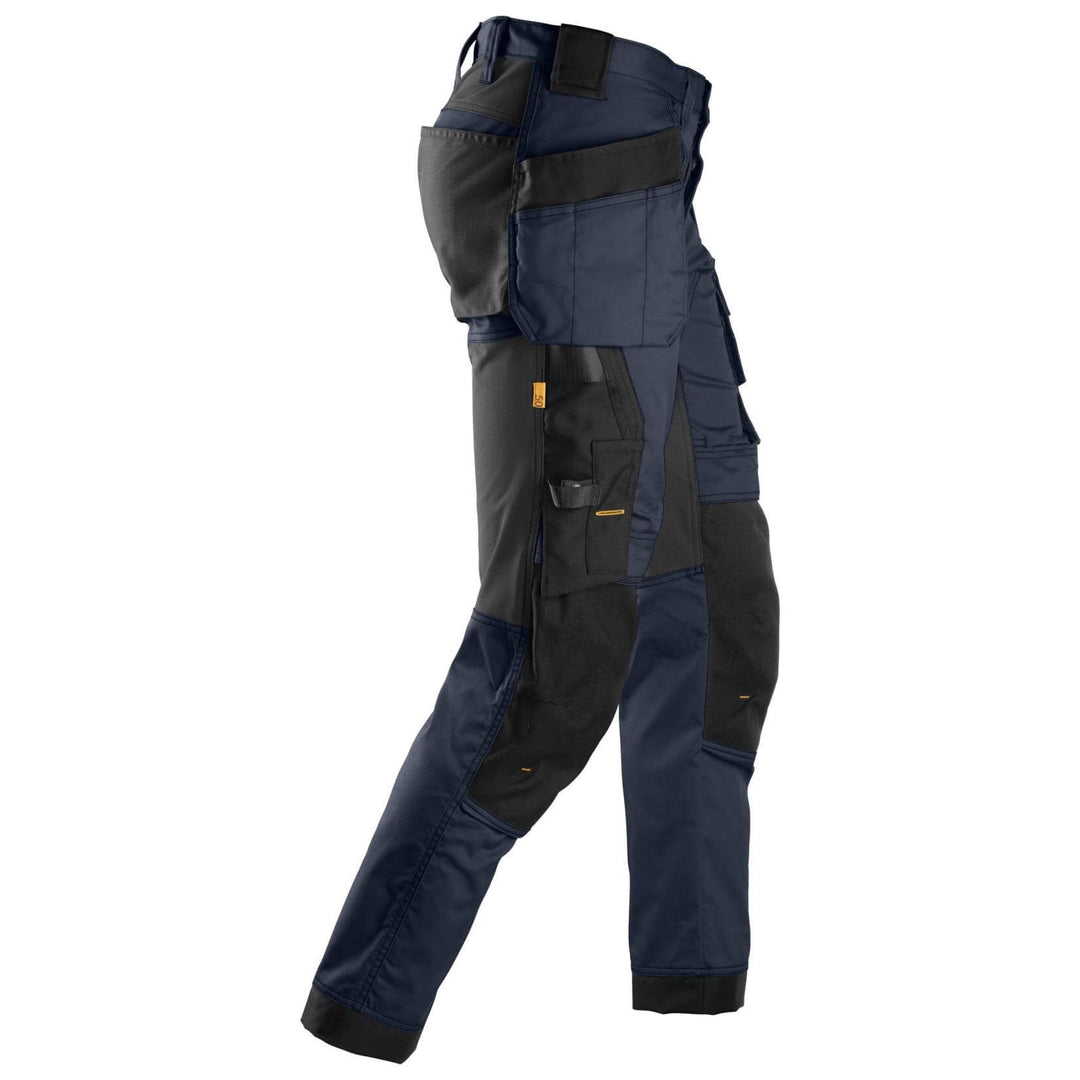 Snickers 6241 AllroundWork Slim Fit Stretch Trousers with Holster Pockets Navy Black right 