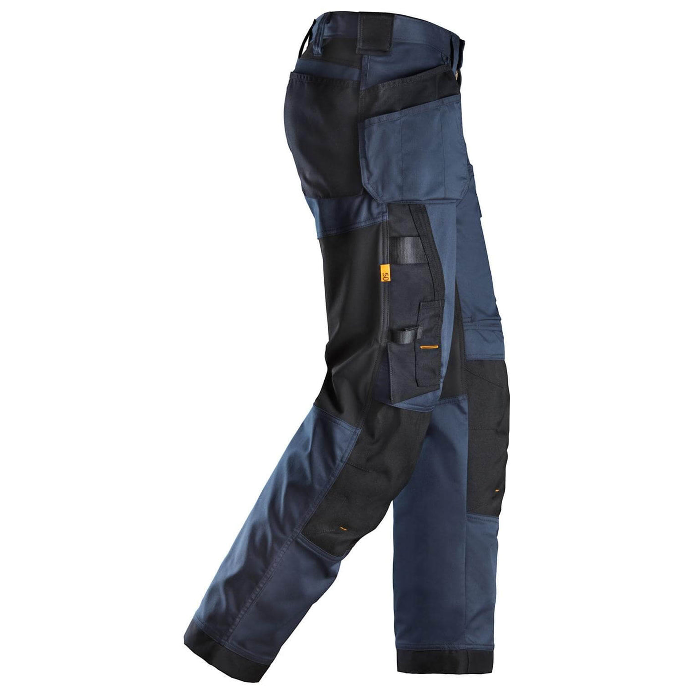 Snickers 6251 AllroundWork Stretch Loose fit Work Trousers with Holster Pockets Navy Black right #colour_navy-black