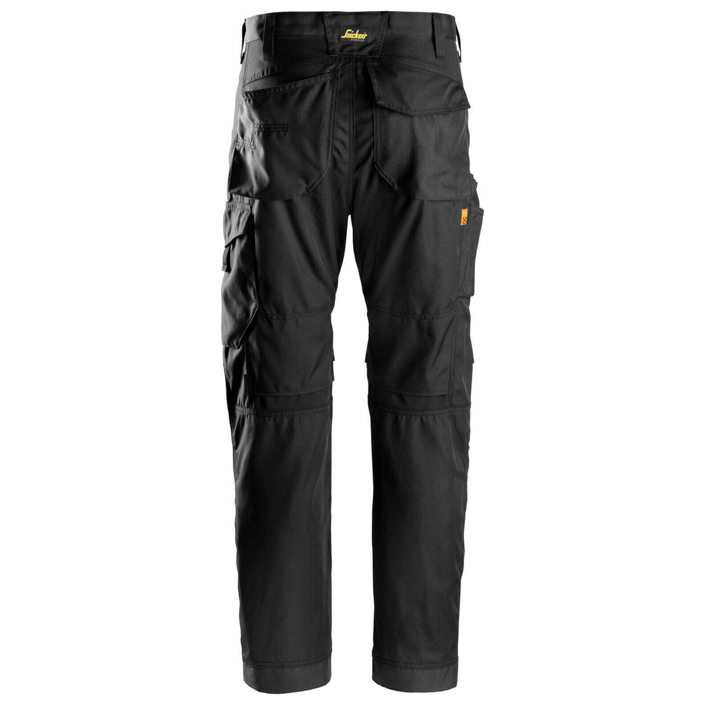 Snickers 6301 AllroundWork Cordura Work Trousers Black Black back3064704 #colour_black-black