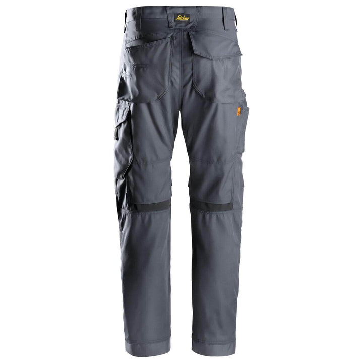 Snickers 6301 AllroundWork Cordura Work Trousers Steel Grey Steel Grey back3064712 #colour_steel-grey-steel-grey