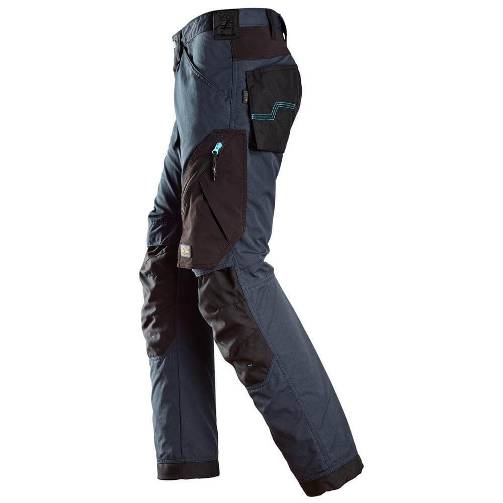 Snickers 6310 LiteWork Lightweight 37.5 Work Trousers Navy Black left #colour_navy-black