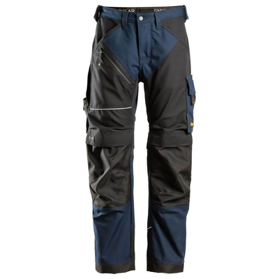 Snickers 6314 RuffWork Heavy Duty Canvas+ Work Trousers Navy Black Main #colour_navy-black