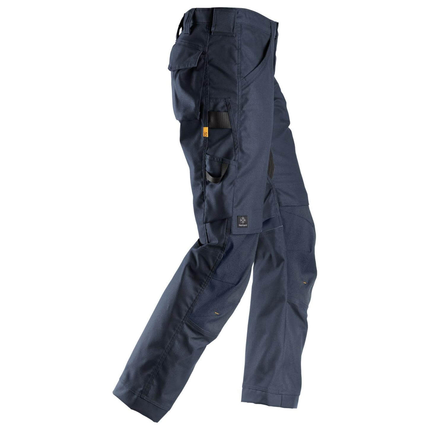 Snickers 6324 AllroundWork Canvas+ Stretch Work Trousers Navy Navy right #colour_navy-navy