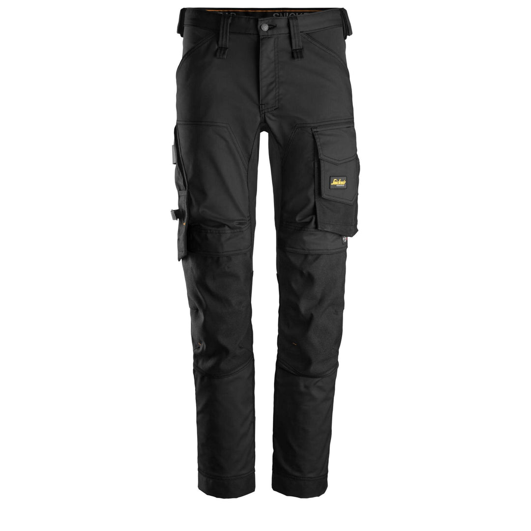 Snickers 6341 AllroundWork Slim Fit Stretch Trousers Black Black Main 