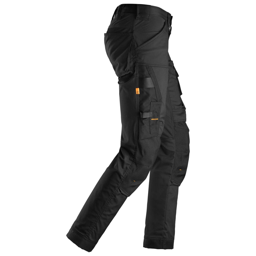 Snickers 6341 AllroundWork Slim Fit Stretch Trousers Black Black right 