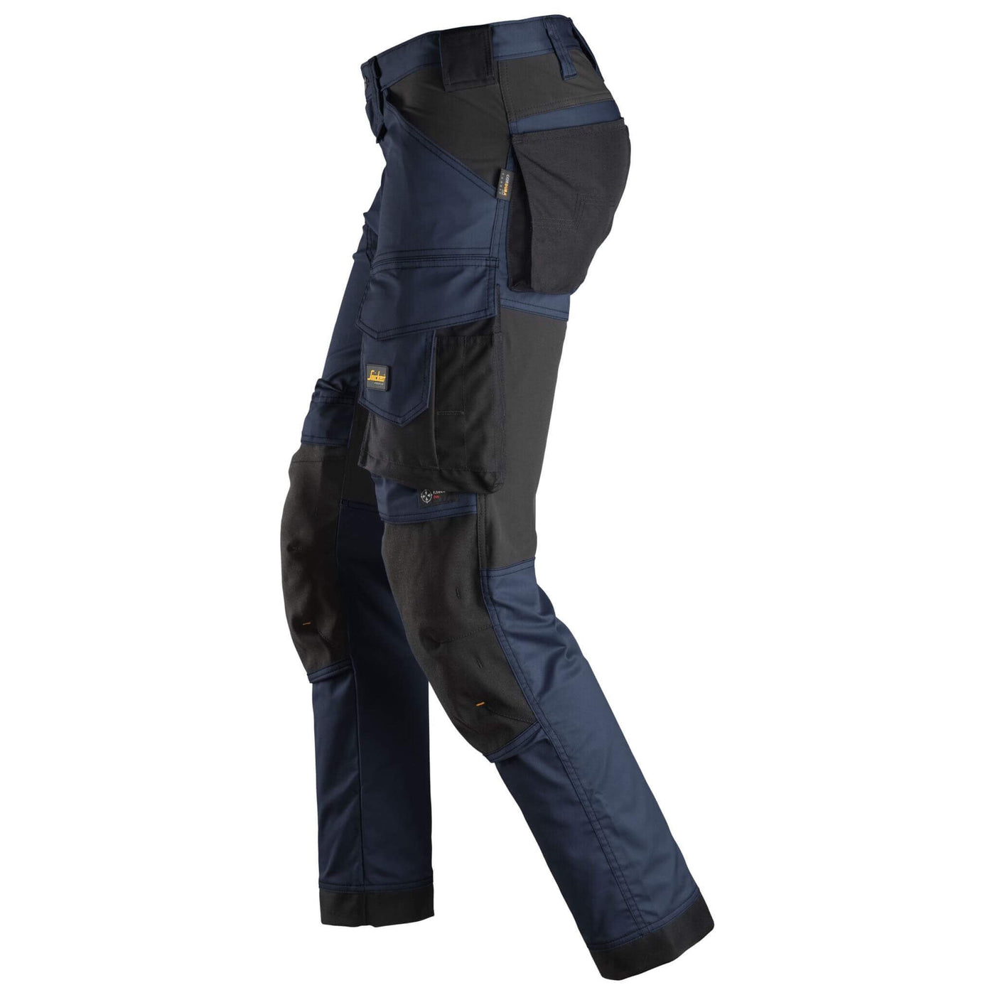 Snickers 6341 AllroundWork Slim Fit Stretch Trousers Navy Black left #colour_navy-black