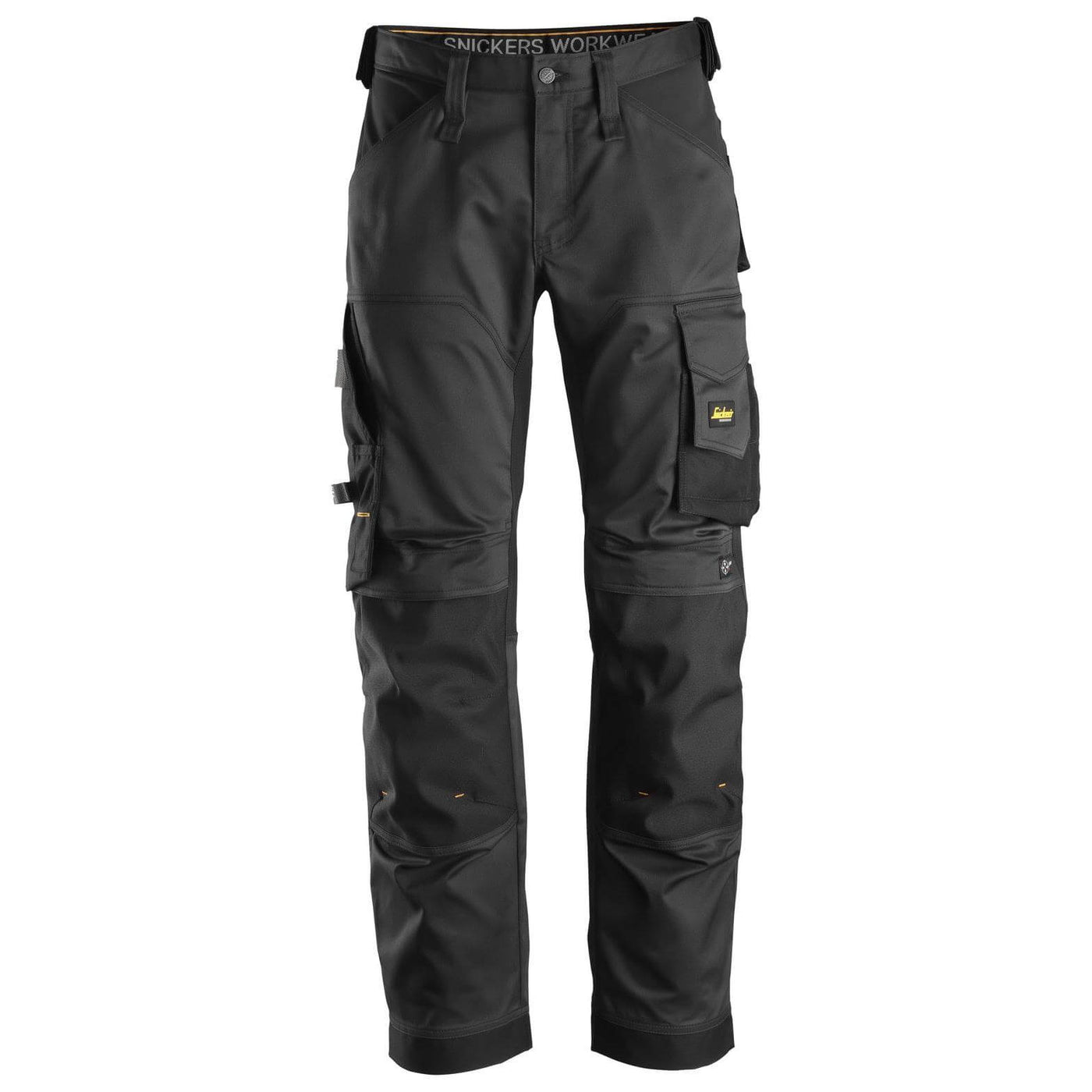 Snickers 6351 AllroundWork Stretch Loose Fit Work Trousers Black Black Main #colour_black-black