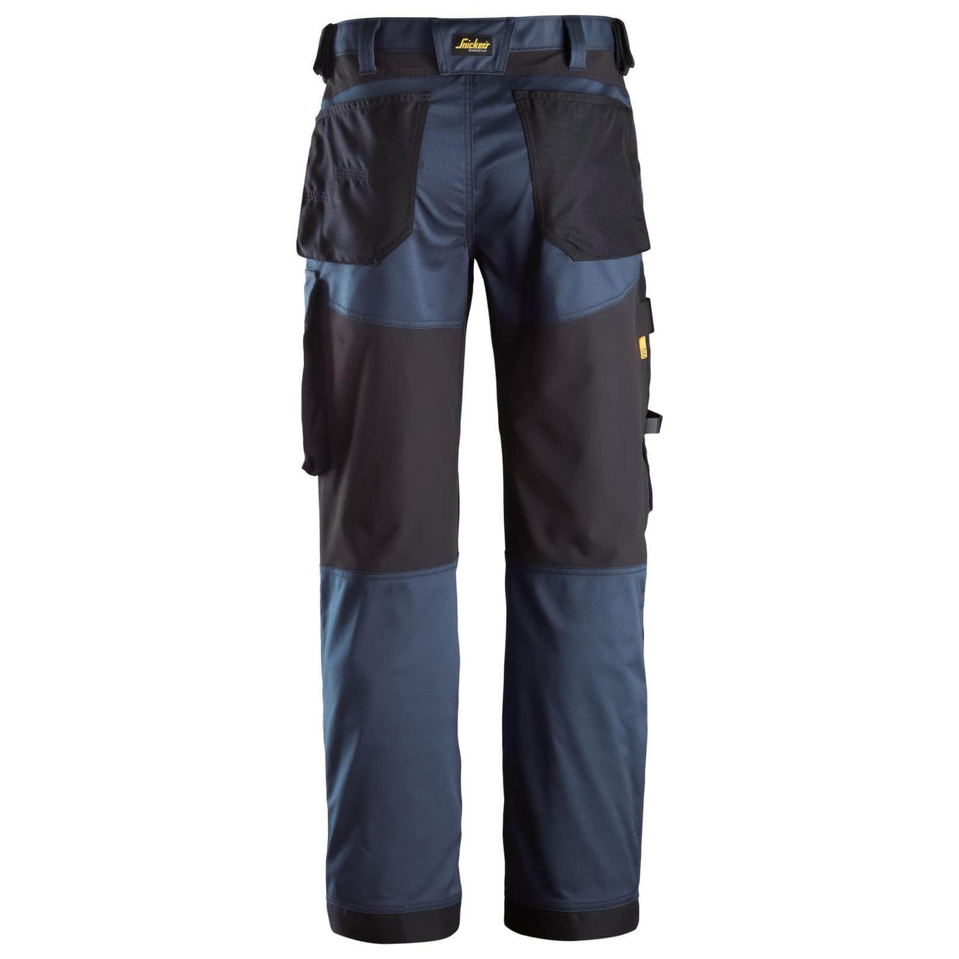 Snickers 6351 AllroundWork Stretch Loose Fit Work Trousers Navy Black back #colour_navy-black