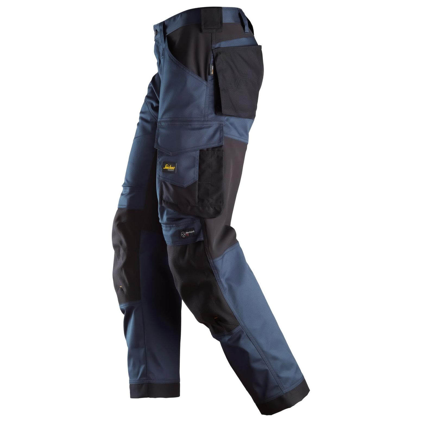 Snickers 6351 AllroundWork Stretch Loose Fit Work Trousers Navy Black left #colour_navy-black