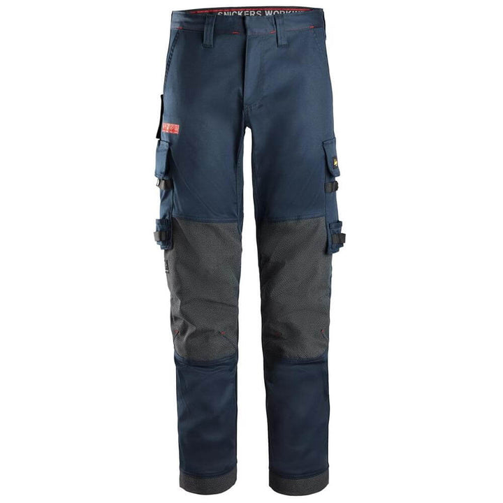 Snickers 6373 ProtecWork Stretch Work Trousers Navy Main #colour_navy