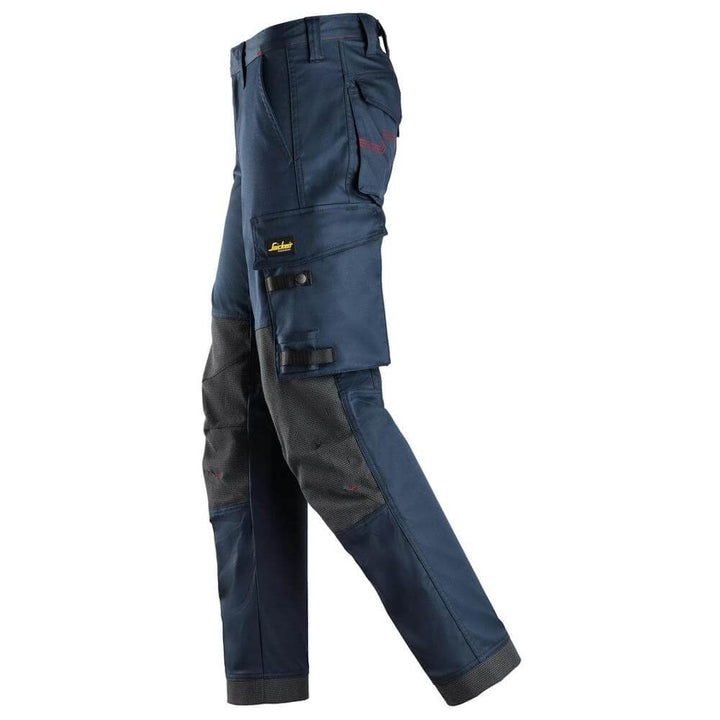 Snickers 6373 ProtecWork Stretch Work Trousers Navy left #colour_navy
